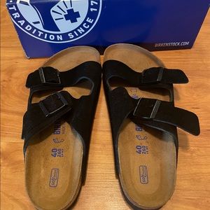 Birkenstock Arizona black suede - 40 reg